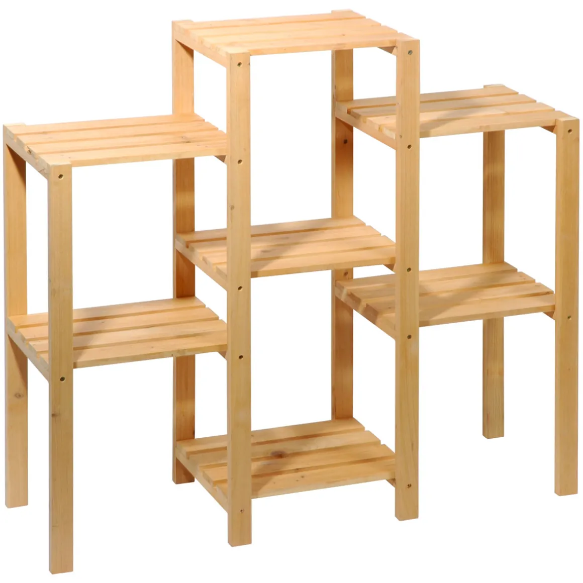 dobar Blumenregal 7-flächig 87 x 97 x 31 cm braun