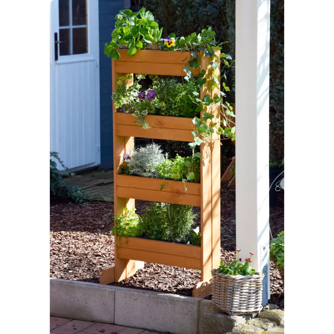 dobar Hochbeet 55 x 125 x 40 cm braun