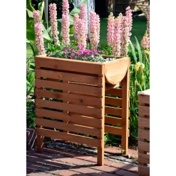 dobar Hochbeet 70 x 45 x 71 cm braun