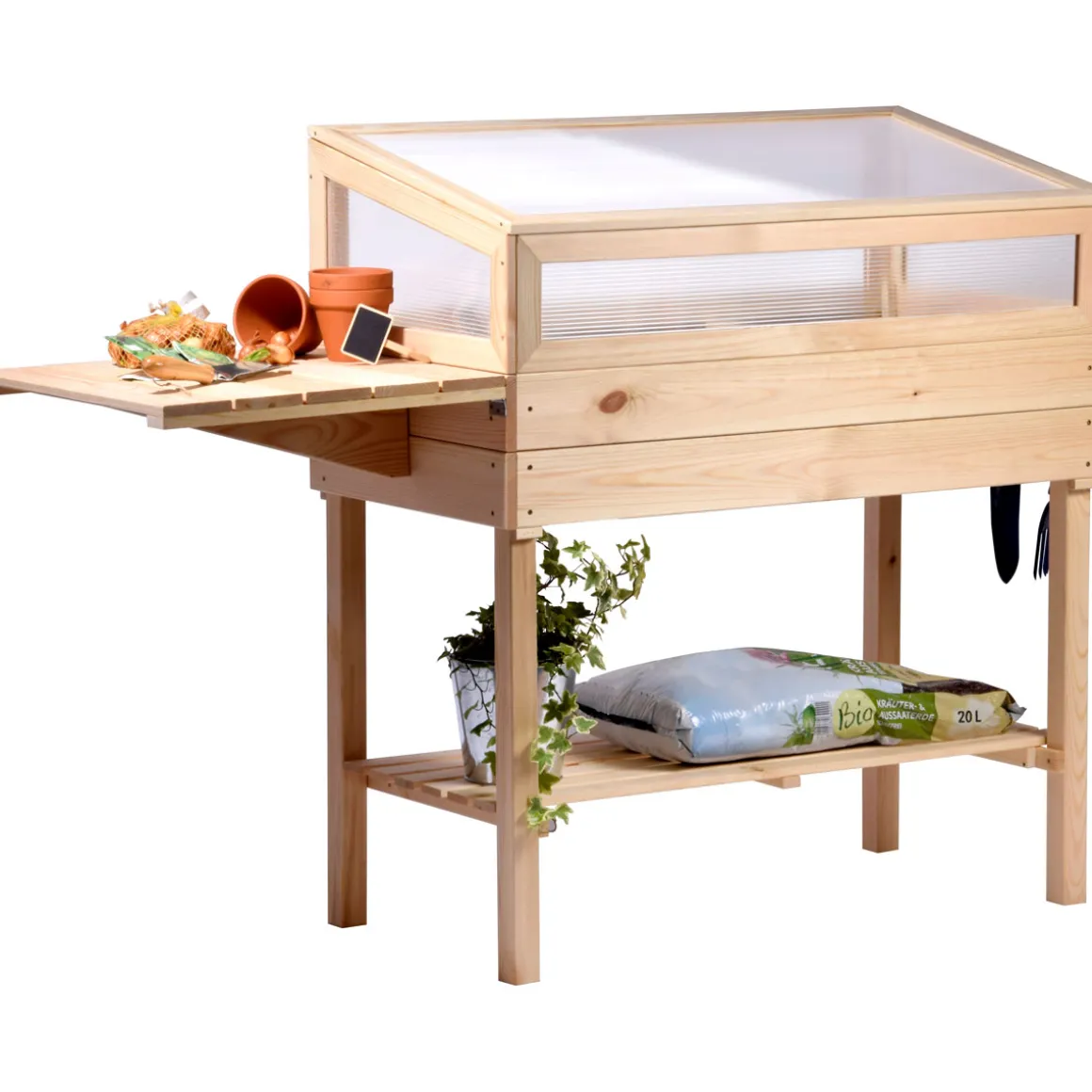 dobar Hochbeet beige 150 x 107 x 50 cm