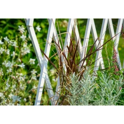 dobar Hochbeet mit Rankhilfe rollbar 79 x 130 x 28,5 cm weiß