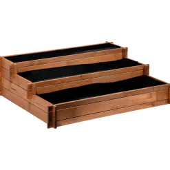 dobar Hochbeet Peru 110 x 36 x 88 cm braun