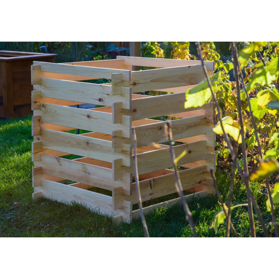 dobar Holz-KomposterStecki 78 x 78 x 78 cm Kiefer natur