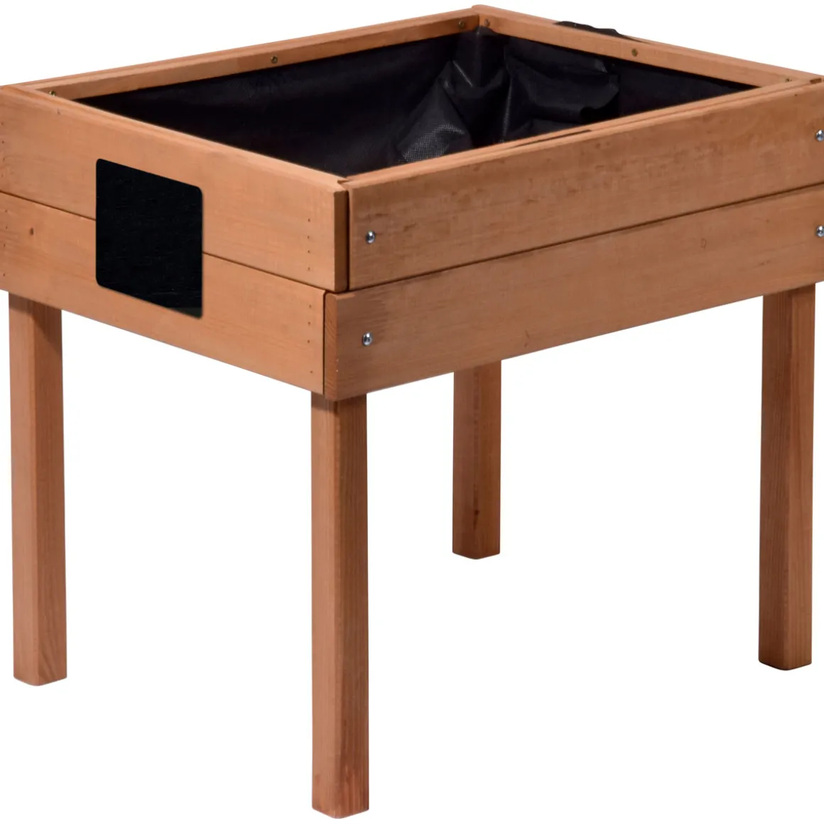 dobar Kinderhochbeet mit Kreidetafel 50 x 45 x 40 cm braun