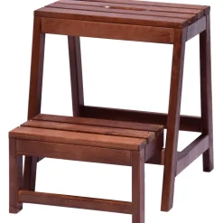 dobar Klapphocker 53/39 x 38 x 45 cm dunkelbraun