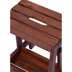 dobar Klapphocker 53/39 x 38 x 45 cm dunkelbraun