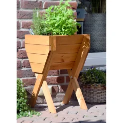 dobar Kleines Hochbeet 39 x 61 x 40 cm braun