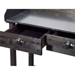 dobar Pflanztisch 79 x 90 x 39 cm schwarz