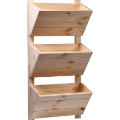 dobar Wandbeet 3-stufig 38 x 79 x 17,5 cm beige