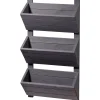 dobar Wandbeet 3-stufig 38 x 79 x 17,5 cm grau