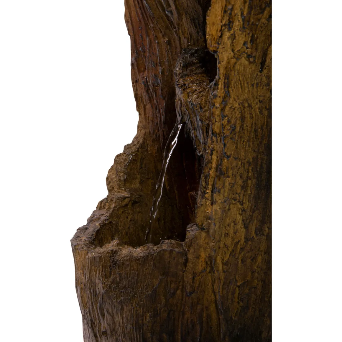 dobar XL Design-Gartenbrunnen 30 x 124,5 x 34 cm braun