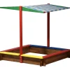 dobar XL-Sandkasten mit Dach 120 x 120 x 125 cm mehrfarbig