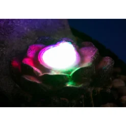 dobar Zimmerbrunnen mit Buddha 20,5 x 27 x 16,5 cm grau-schwarz