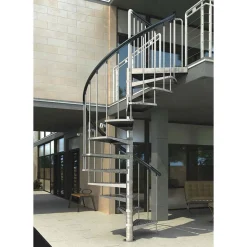 Dolle Außenspindeltreppe Gardenspin komplett feuerverzinkt Durchmesser 155 cm