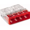 Dosenklemme Wago rot 4 x 0,5-2,5 mm² 3 Stück