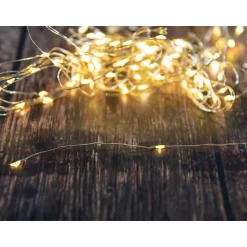 Drahtbeleuchtung 40 LEDs warmweiß