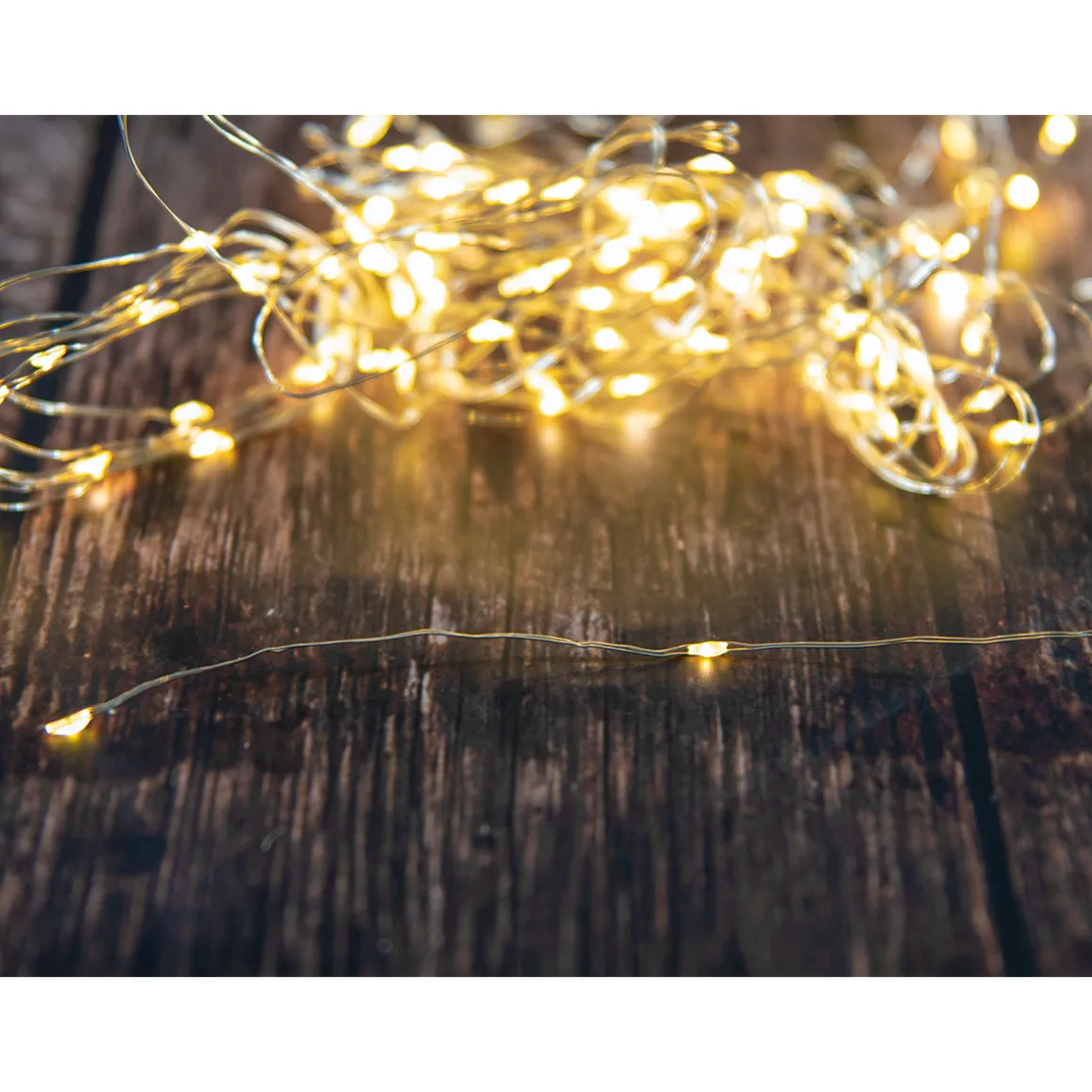 Drahtbeleuchtung 40 LEDs warmweiß