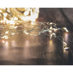 Drahtbeleuchtung 8 x 5 LEDs warmweiß