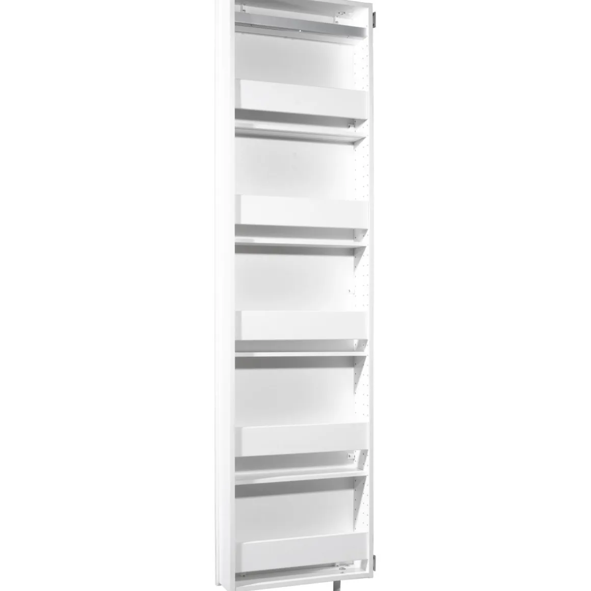 Drehschrank Ordnung mit Spiegelfront 50 x 195 x 18 cm weiß