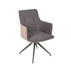 Drehstuhl ZEVIO, dunkelgrau, 2er Set