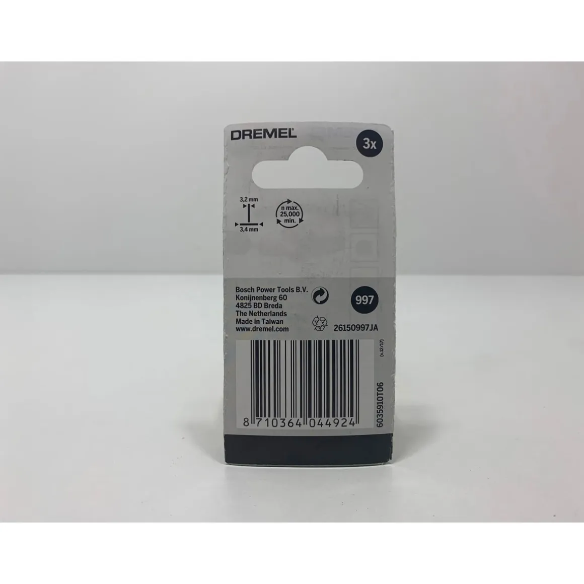 Dremel Aluminiumoxid-Schleifstein Durchmesser 3,4 mm