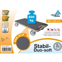Dörner + Helmer Transportroller Stabil Duo-Soft 590x290
