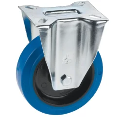 Dörner + Helmer Bockrolle mit Vollgummi-Lauffläche 100 x 36 mm verzinkt