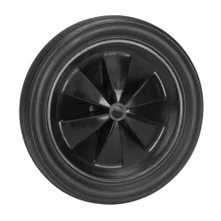 Dörner + Helmer Ersatzrad mit Kunststofffelge Gleitlager und Rillenprofil 185 x 30 mm schwarz