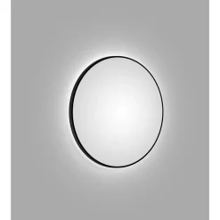 DSK Design LED Lichtspiegel Silver Globo Black Dm 100 cm