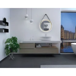 DSK Design LED Lichtspiegel Black Veran LED Dm 55 cm