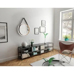 DSK Design LED Lichtspiegel Black Veran LED Dm 55 cm