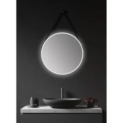 DSK Design LED Lichtspiegel Silver Barbier White Dm 50 cm