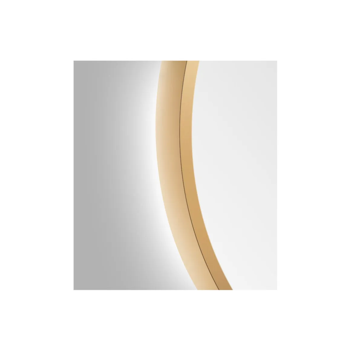 DSK Design LED Lichtspiegel Silver Barbier Gold Dm 80 cm