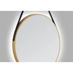 DSK Design LED Lichtspiegel Silver Barbier Gold Dm 80 cm