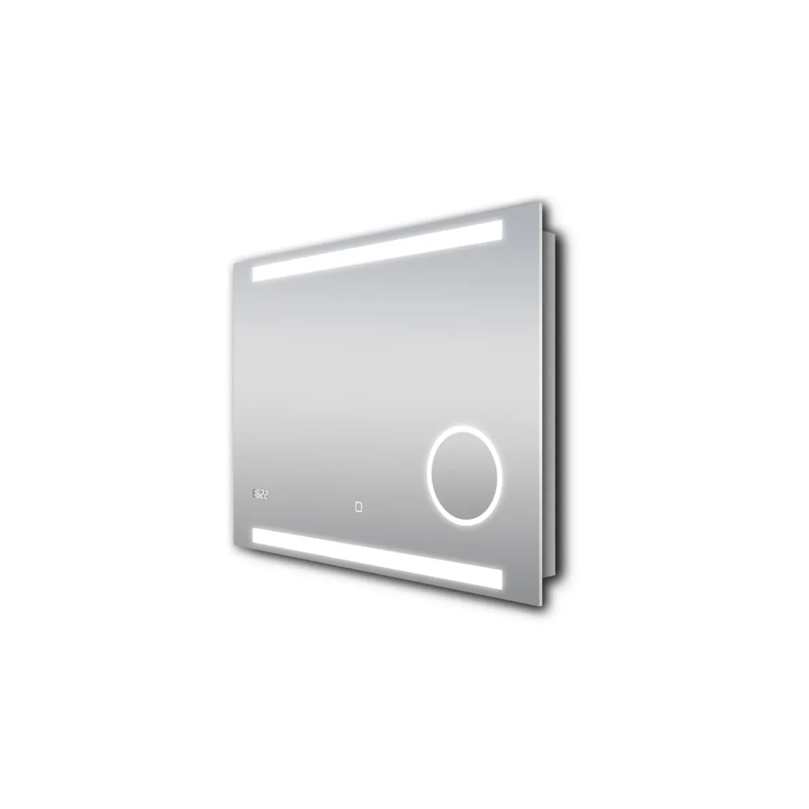 DSK Design LED Lichtspiegel Silver Rey 80 x 60 cm