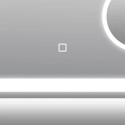 DSK Design LED Lichtspiegel Silver Rey 80 x 60 cm