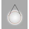 DSK Design LED Lichtspiegel Silver Barbier Copper Dm 50 cm