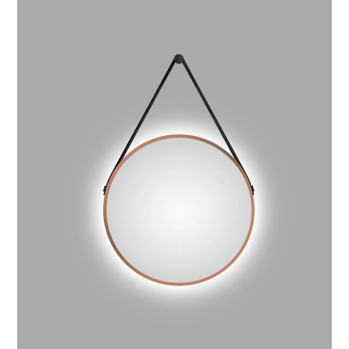 DSK Design LED Lichtspiegel Silver Barbier Copper Dm 50 cm