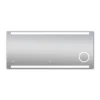 DSK Design LED Lichtspiegel Silver Rey 140 x 60 cm