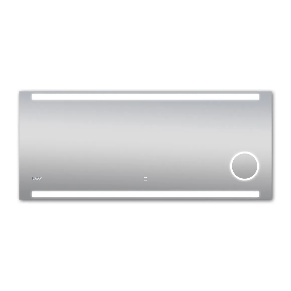 DSK Design LED Lichtspiegel Silver Rey 140 x 60 cm