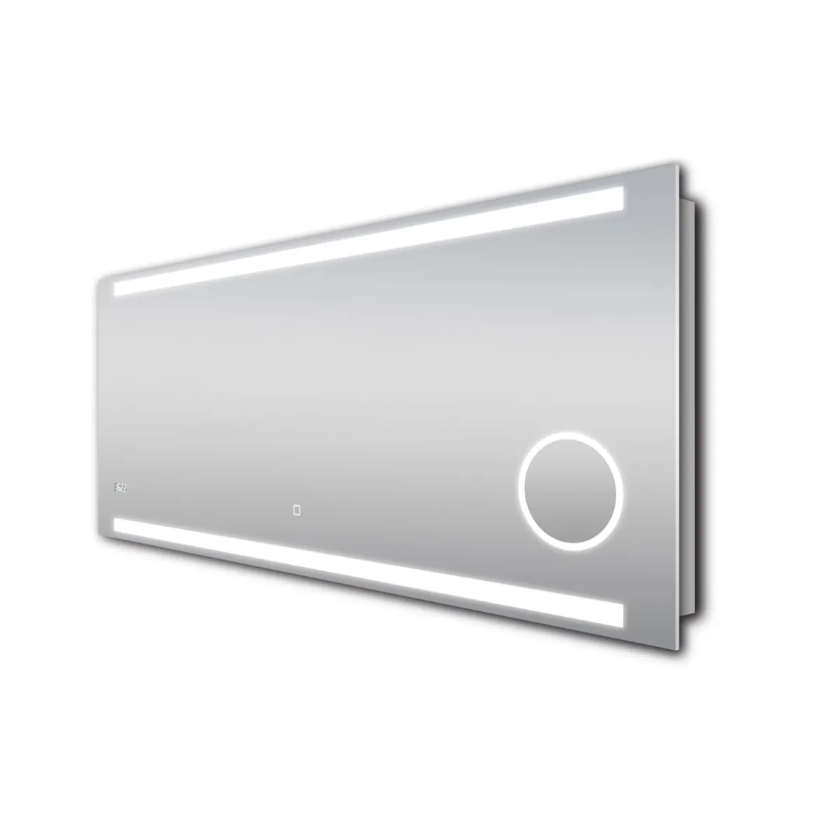 DSK Design LED Lichtspiegel Silver Rey 140 x 60 cm