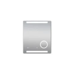 DSK Design LED Lichtspiegel Silver Rey 60 x 70 cm