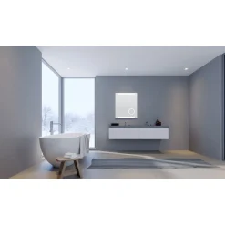 DSK Design LED Lichtspiegel Silver Rey 60 x 70 cm