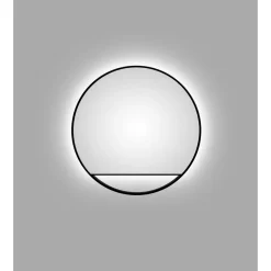 DSK Design LED Lichtspiegel Silver Cosmos Black Dm 80 cm