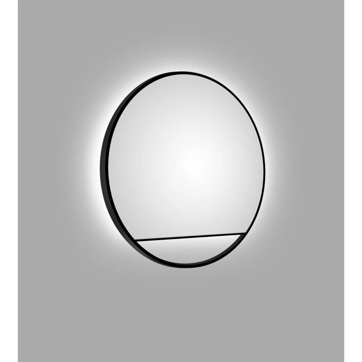 DSK Design LED Lichtspiegel Silver Cosmos Black Dm 80 cm