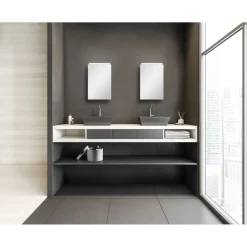 DSK Design LED Spiegelschrank Aluminio Vegas 40 x 60 cm