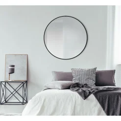 DSK Design Spiegel Silver Globo Black Dm 100 cm