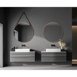 DSK Design Spiegel Silver Coiffeur Copper Dm 80 cm