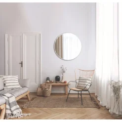 DSK Design Spiegel Silver Coiffeur White Dm 80 cm