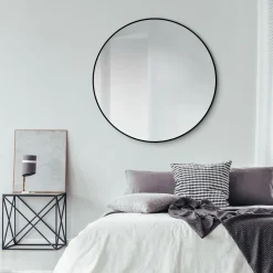 DSK Design Spiegel Silver Globo Black Dm 120 cm